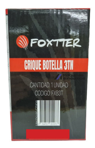 Crique Foxtter Gato Hidráulico Botella Auto 3tn 3000kg Fxb3t 6