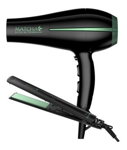 GA.MA Professional Hair Dryer and Straightener Combo Matcha 0