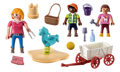 Playmobil Set Educadora Con Carrito Starter Universo Binario 2