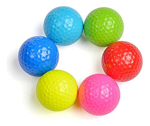 Juego De 6 Pelotas De Golf De Colores Para 0