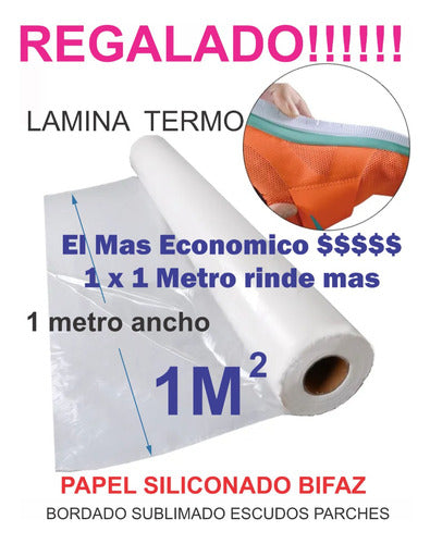 Papel Silicona Bifaz Termoadhesivo Parche Bordado Sublimado1 1