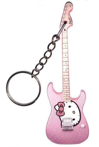 Pack of 3 Hello Kitty Guitar Keychains (or Mixed Selection) 0