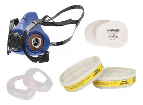 Libus Semimask 9200 + G03 Filters + Prefilter + Retainer 0