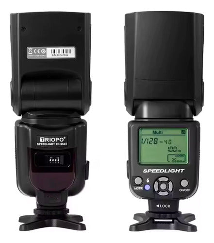 Flash Manual Universal Triopo Tr 950ii + Disparador G4 2