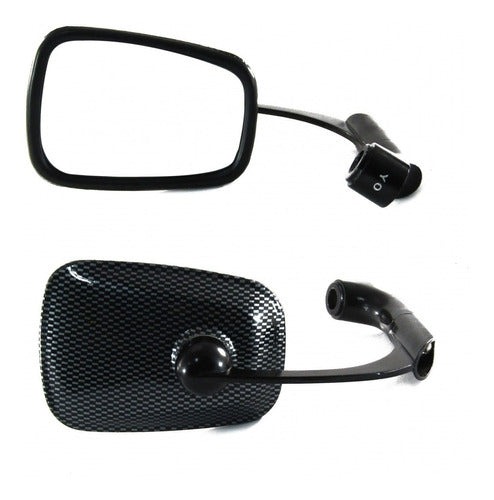 Vaimaca Motos Short Carbon Fiber Tor/Pasante Mirrors 0