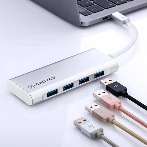 Cadyce Ca-c4h Usb-c A Usb 3.0, 4 Port Hub 2