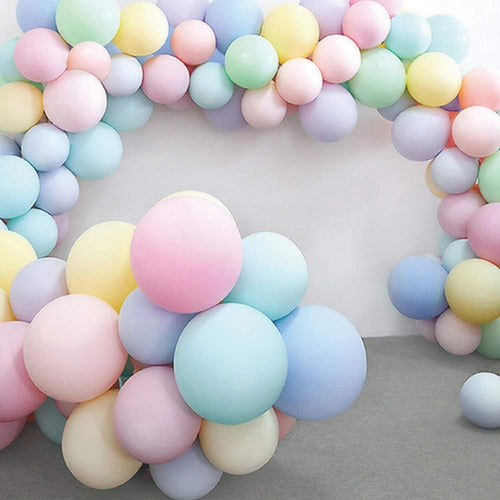 150 Globos Color Pastel Surtidos  - 12 Pulgadas Decoracion 0