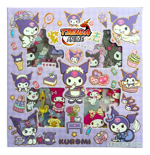 Stickers Adhesivos 96 Planchas Kuromi My Melody Cinnamorroll 0