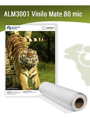 Aiprint Rollo Vinilo Imprimible Blanco Mate Adhesivo 1.06x 1 Mt 1