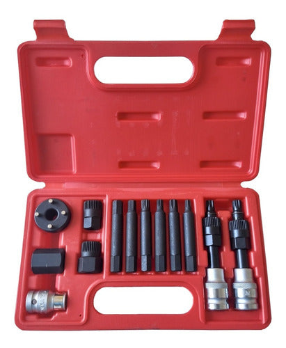 Eurotech Alternator Pulley Extractor Set 13-Piece Carrying Case 0