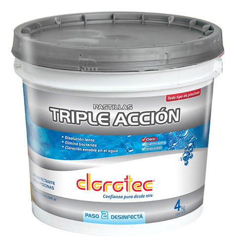 Clorotec Triple Action Pool Chlorine Tablets 5kg 0