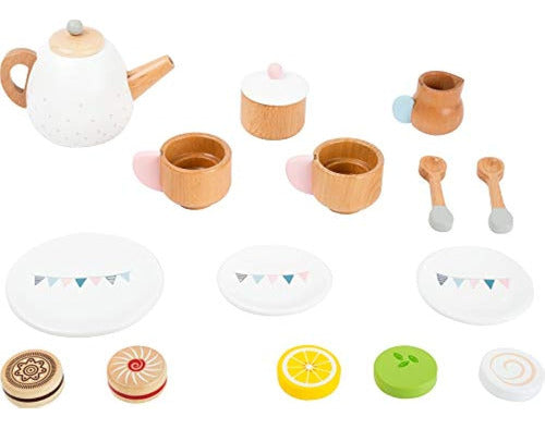 Legler Small Foot Wooden Toys Tea Party Set - 17 Pieces 1