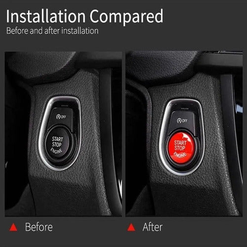 Red Start/Stop Button BMW Engine On/Off Switch Cover 3