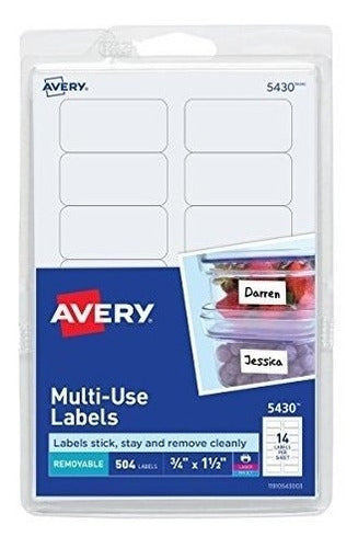 Avery Multi-Purpose Labels - 75 X 15 White 0