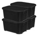 Plásticos Cerri Caja Organizadora Simil Rattan Con Tapa Set X4 Unidades 12 L 7