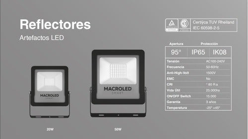 Macroled Reflector Ip65 50W Smart Wifi Rgb+w 1