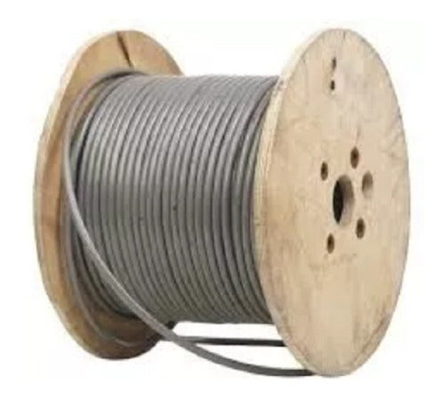 Cable De Acero Galvanizado Flexible 6x7+1 Ø 2mm Rollo X 10m 0