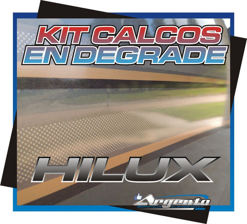 Toyota Hilux 2005 Side Stripes Calcos 4x4 Turbo Oracal 6