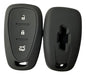 Silicone Key Cover for Chevrolet 3 Button Tracker-Cruze Black 0