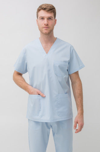 Suedy Medical Uniform V-Neck Set in Arciel Fabric 144