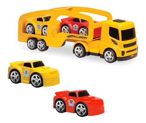 Mosquito Transporter Falcon Truck with 2 Sports Cars by Usual 1