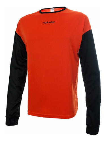 Goalkeeper Long Sleeve Soccer Jersey with Elbow Impact Protection by Kadur 42