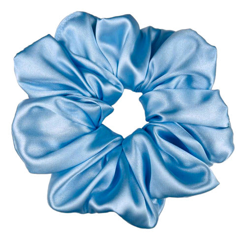 Luxe Satin Solid Color Scrunchies 12