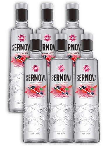 Sernova Wild Berries Flavored Distilled Vodka X6u 700ml 0