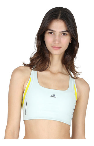 adidas Powerimpact Luxe Women's Training Top in Aqua 0