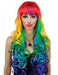 Long Wavy Multicolor Adult Costume Wig 0