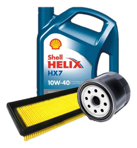 Shell 10W40 Oil Change + Oil Filter + Air Filter GM Trakker 0