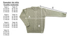 Solid Wool Sweater, Round Neck. Sizes 4-16 7