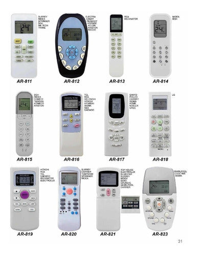 CONTROLES Remote Control Replacement for LG AR-855 3