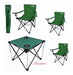 Iael Folding Director Table and 3 Chairs Set with Cup Holders 0