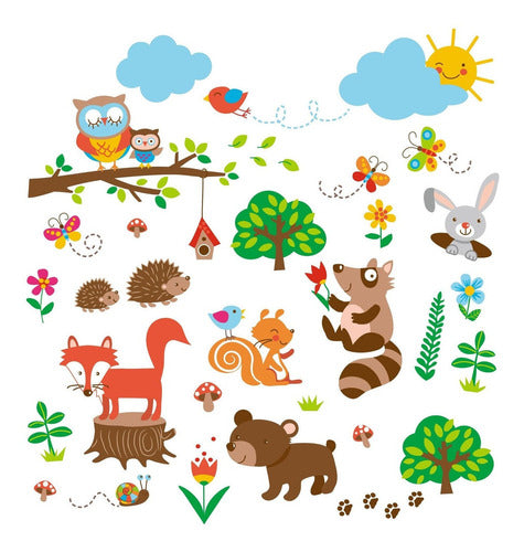 Vinilo Decorativo Pared [0mq89u4q] Animales 0