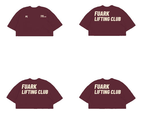 Oversized Crop Top Lifting Aesthetic Fuark Gym 1