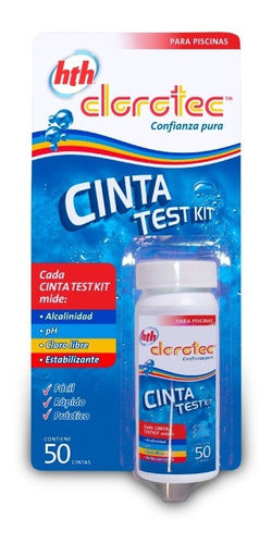 Cinta Test Kit Medidor Cloro Y Ph  Pileta Clorotec 50 Cintas 0