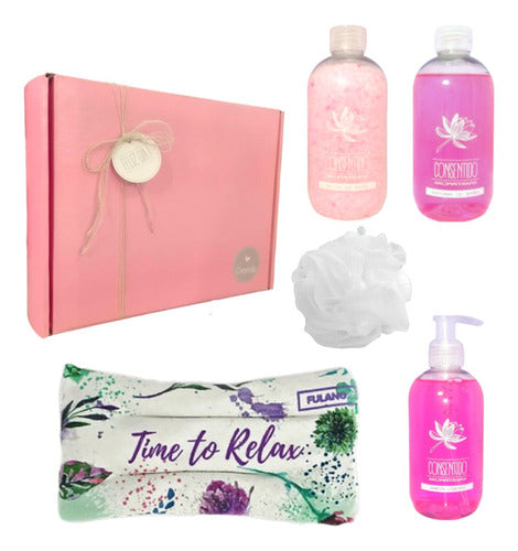 Luxury Rose Aroma Spa Relaxation Gift Box Set N11 - Kit Caja Regalo Mujer Box Spa Rosas Zen Set N11 Disfrutalo