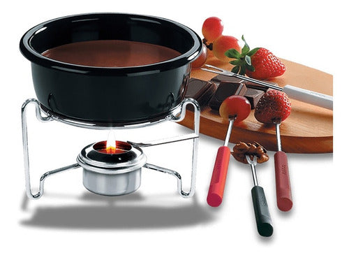 Fondue 7 Piezas - Para Chocolate - Acero Inoxidable 0