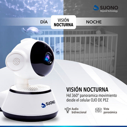 Indoor WiFi Security Camera with Dual Audio Motorized 360° 6