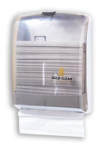 Gold Clean Dispenser For Interleaved Towels - Fumee 1