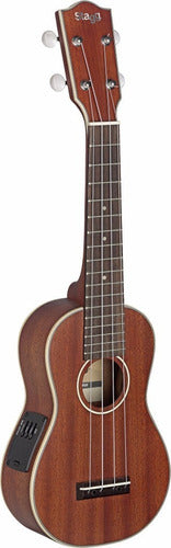 Stagg Soprano Traditional Electroacoustic Ukulele Us-80se 0