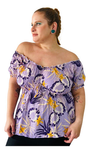 Floral Paisana Blouse Pili Plus Size Summer Specials 36