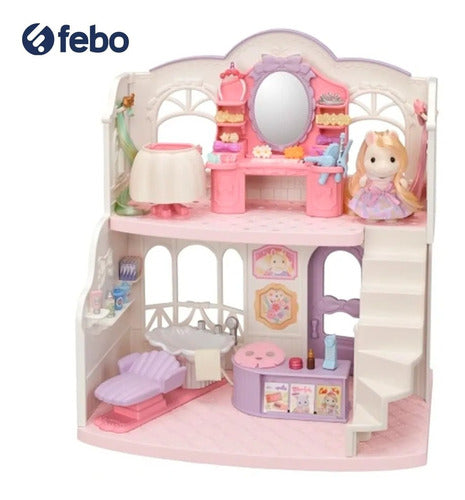 Sylvanian Families Pony Beauty Salon Toy Febo 1