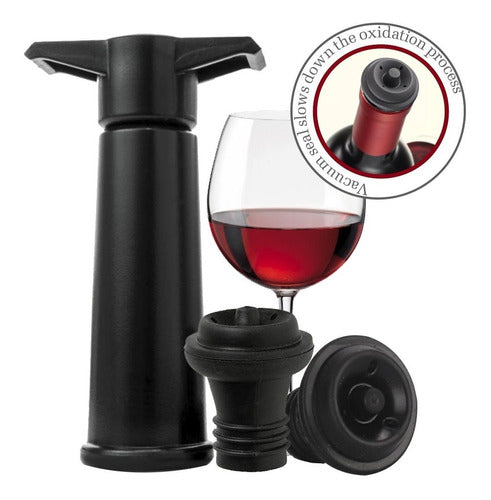 DUATEK Wine Bottle Vacuum Pump with 2 Silicone Stoppers - Excellent Quality 2