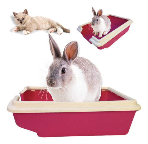 Rabbit Rodent Small Sanitary Tray Litter Box 19