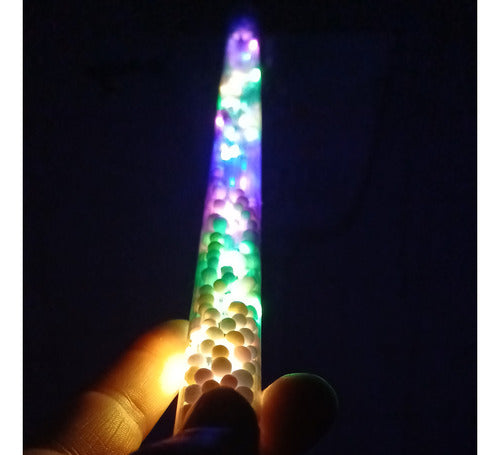 6 Multicolored LED Transparent Wands Cotillon Carioca 2