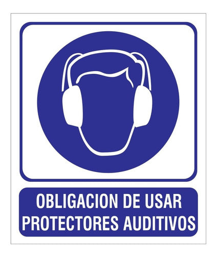 FC Cartel Obligación Usar Protectores Auditivos 22x26 Alto Imp. 0