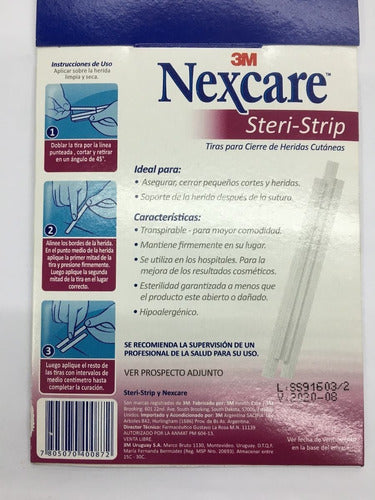 3m Nexcare Steri-strip 6 X 75mm X 9 Suturas 2