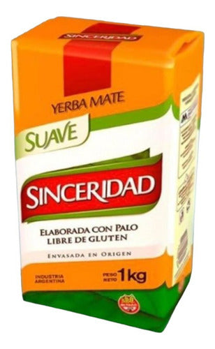 Sinceridad Yerba Mate Sinceridad Suave 1 Kg Pack of 4 Units 0